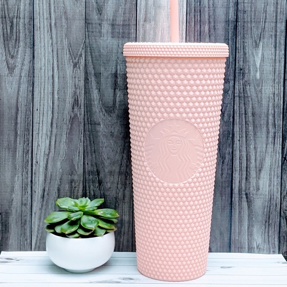 Starbucks Other Last One Starbucks Matte Pink Studded Tumbler